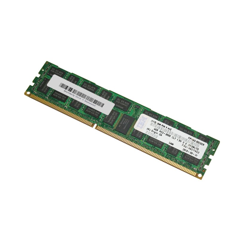 IBM 4GB DDR3 4Rx8 PC3-8500R 1066MHz 1.5V CL7 ECC Reg - Refurbished