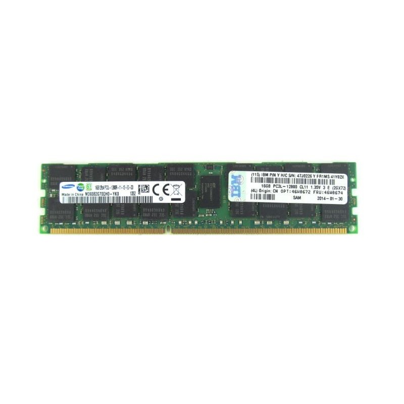 IBM 16GB DDR3 2Rx4 PC3L-12800R 1600MHz ECC Reg - Refurbished