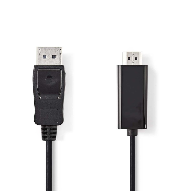 DisplayPort - HDMI-kabel DisplayPort male - HDMI-connector 2,0 m Zwart