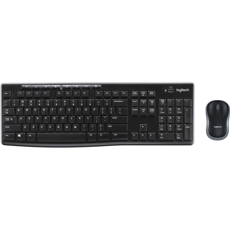 Logitech MK270 Draadloos Toetsenbord en Muis QWERTY - draadloos