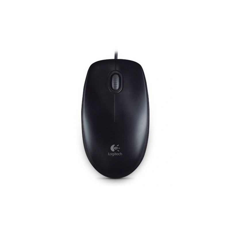 Logitech B100 Optical USB Mouse for Bus - BLACK