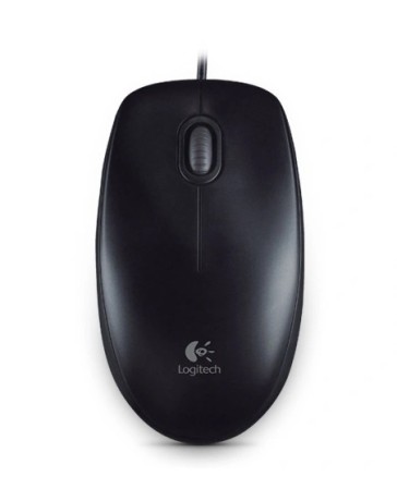 Logitech B100 Optical USB Mouse for Bus - BLACK