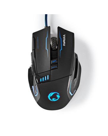 Nedis Gaming Muis, Bedraad, DPI: 800 / 1600 / 2400 / 4000 dpi