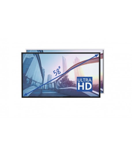 Legamaster PTX-5800UHD 58" inch 4K 3840x2160, HDMI, DisplayPoort, Zwart