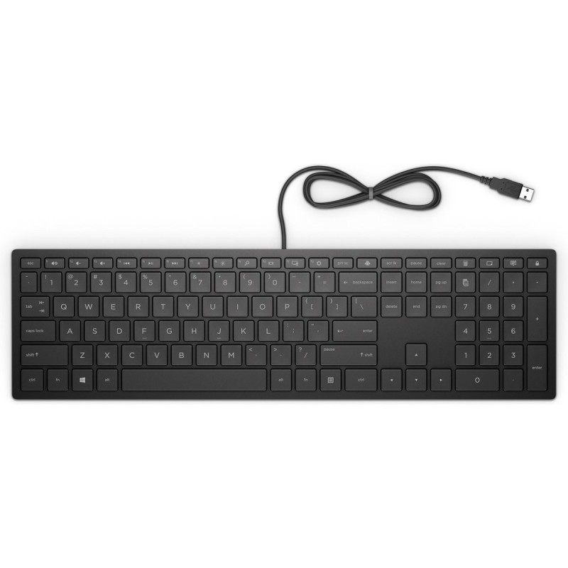 HP Pavilion 300 - Toetsenbord - QWERTY US International - Zwart