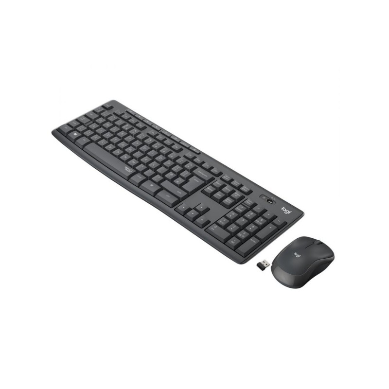 Logitech MK295 Silent Wireless Combo toetsenbord RF Draadloos QWERTY US International Zwart