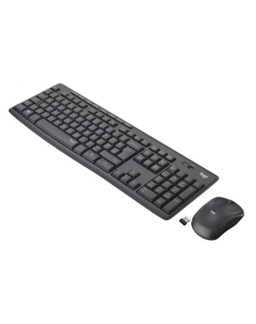 Logitech MK295 Silent Wireless Combo toetsenbord RF Draadloos QWERTY US International Zwart